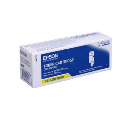 Epson AcuLaser C1700/1750/CX17 Toner Amarelo , Epson , EPSC13S050669 , 8715946502793